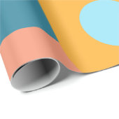 Bleke, minimalistische Abstracte geometrische vorm Cadeaupapier (Rol Hoek)