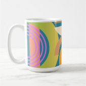 Bleke, minimalistische Abstracte geometrische vorm Koffiemok (Links)