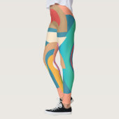 Bleke, minimalistische Abstracte geometrische vorm Leggings (Links)