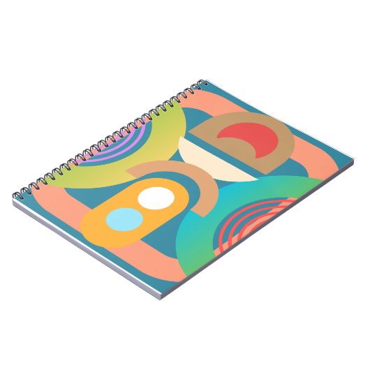 Bleke, minimalistische Abstracte geometrische vorm Notitieboek (Linkerzijde)