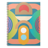 Bleke, minimalistische Abstracte geometrische vorm Notitieboek (Voorkant)