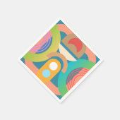 Bleke, minimalistische Abstracte geometrische vorm Servet (Hoek)