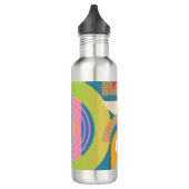 Bleke, minimalistische Abstracte geometrische vorm Waterfles (Links)