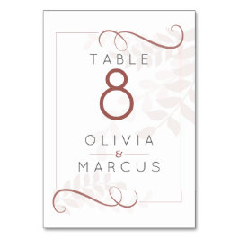 Bleke Mocha Foliage en Spice Brown accenten Kaart