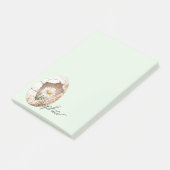 Bleke Munt Ei Madeliefje Bloem Post-it® Notes (Schuin)