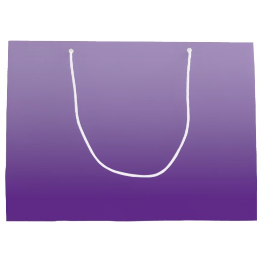 Bleke naar Royal Paarse Elegant Script Handtekenin Groot Cadeauzakje (Achterkant)