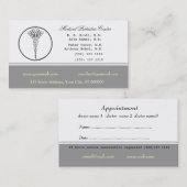 Bleke Neutrale Kleur Medische Arts Aanwijzing Afsprakenkaartje (Voorkant / Achterkant)