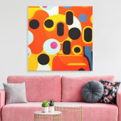 Bleke olijven - Ken Gage Abstract Canvas Afdruk (Insitu (Woonkamer))