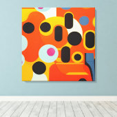 Bleke olijven - Ken Gage Abstract Canvas Afdruk (Insitu (Houten vloer))