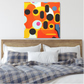 Bleke olijven - Ken Gage Abstract Canvas Afdruk (Insitu (Slaapkamer))
