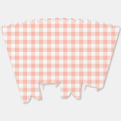 Bleke Oranje Gingham Plaid Party Favoriet Popcorn Bedankdoosjes (Ongevouwen)