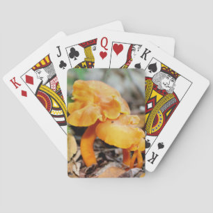Bleke Oranje Natuur voor wilde paddenstoelen Pokerkaarten