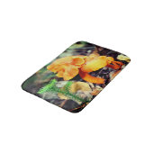 Bleke Oranje wilde paddenstoelen sluiten dicht Badmat (Gekanteld)