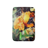 Bleke Oranje wilde paddenstoelen sluiten dicht Badmat (Voorkant Verticaal)