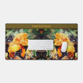 Bleke Oranje wilde paddenstoelen sluiten persoonli Bureaumat (Keyboard & Muis)