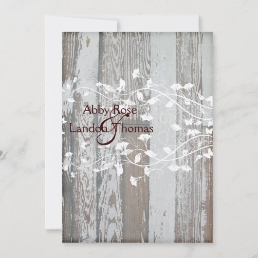 Bleke Oude Hout Kijk Weddenschap-gouden Tint Kaart (Achterkant)