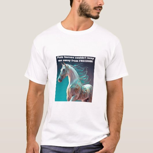 Bleke Paarden (licht) T-shirt (Voorkant)
