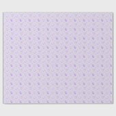 Bleke Paarse Aquarel Harten Cadeaupapier (Vlak)