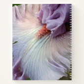 Bleke Paarse Baardloze Iris Bloemig Notitieboek (Achterkant)