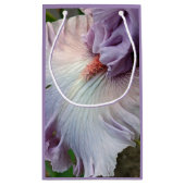 Bleke Paarse Bearded Iris Bloom Floral Klein Cadeauzakje (Achterkant)