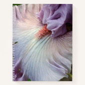 Bleke Paarse Beardless Irise Floral Notitieboek (Voorkant)