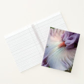 Bleke Paarse Beardless Irise Floral Notitieboek (Binnen)