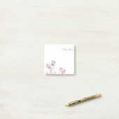 Bleke Paarse bloementulp Post-it® Notes (Op bureau)