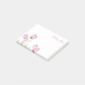 Bleke Paarse bloementulp Post-it® Notes (Schuin)