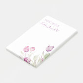 Bleke Paarse bloementulpenverpleging Post-it® Notes (Schuin)