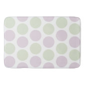 Bleke Paarse en groene Stippen Bath Mat (Voorkant)