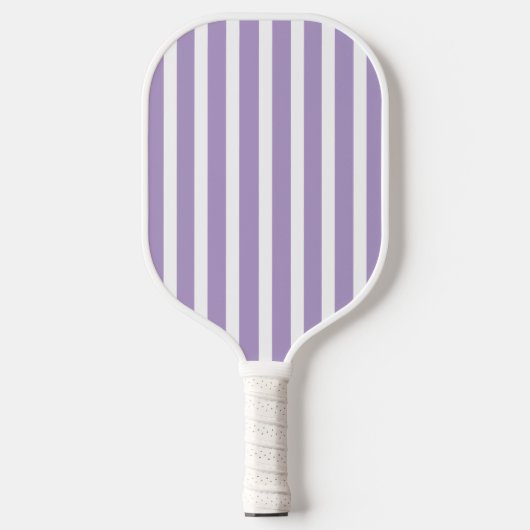 Bleke Paarse en Witte Strepen Pickleball Paddle (Voorkant)