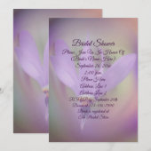 Bleke Paarse Flower Vrijgezellenfeest Kaart (Voorkant / Achterkant)
