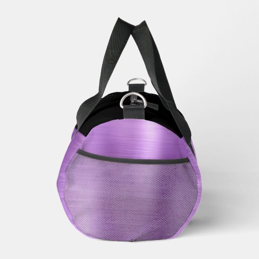 Bleke Paarse geborstelde metal zwart script monogr Plunjezak (Rechts)