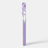 Bleke Paarse Glitter Druppels Glam Handtekening Case-Mate iPhone Case (Achterkant / Links)