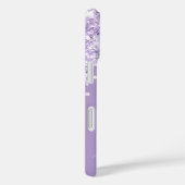 Bleke Paarse Glitter Druppels Glam Handtekening Case-Mate iPhone Case (Achterkant / Rechts)