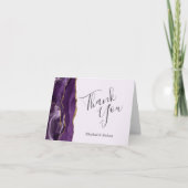 Bleke Paarse goudweddenschap Hartelijk dank Kaart (Voorkant)