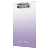 Bleke Paarse Gradient Gepersonaliseerde Leraar Klembord (Links)