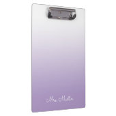 Bleke Paarse Gradient Gepersonaliseerde Leraar Klembord (Rechts)