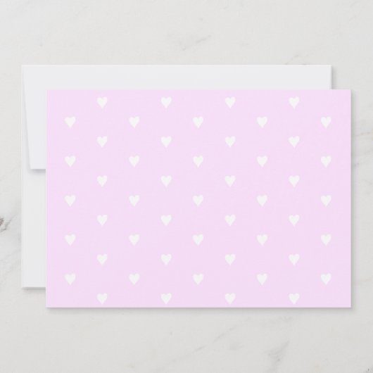 Bleke Paarse hartslag Penguin Baby Shower Invitati (Achterkant)