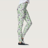 Bleke Paarse Iris All-Over-Print Leggings (Rechts)