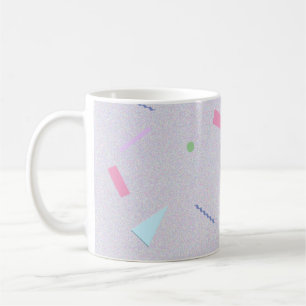 Bleke Paarse jaren '80 Geo Print Mok