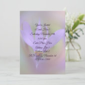 Bleke Paarse lelie bloem partij Kaart (Staand voorkant)