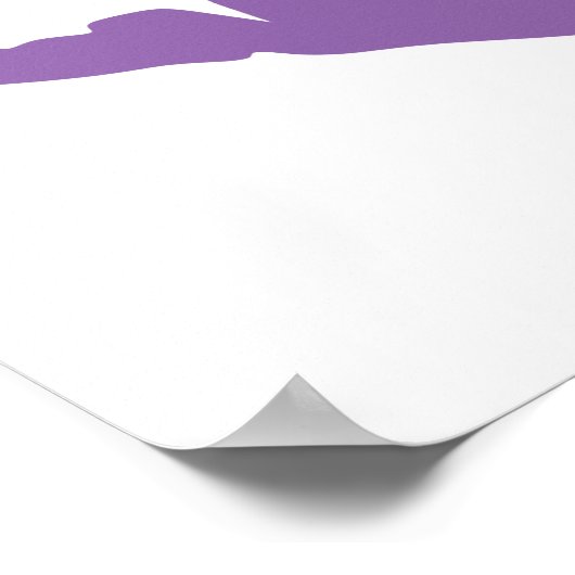 Bleke Paarse lippenstift Poster (Hoek)