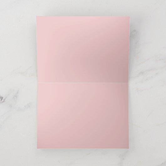  Bleke Paarse roze rozen bruiloft Dank je Folie Wenskaart (Binnenlaag)