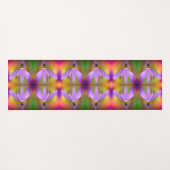 Bleke Paarse ventilator Sluit Abstract Yogamat (Achterkant (horizontaal))