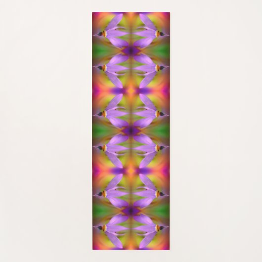 Bleke Paarse ventilator Sluit Abstract Yogamat (Voorkant)