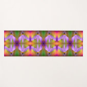 Bleke Paarse ventilator Sluit Abstract Yogamat (Voorkant (horizontaal))