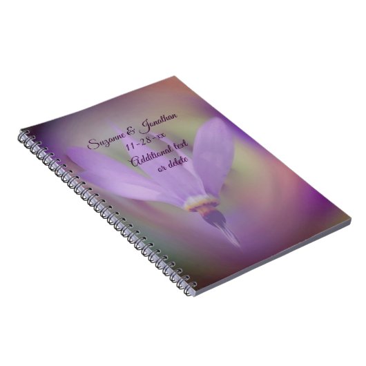 Bleke Paarse Vloer Persoonlijke Weddenschap Notitieboek (Rechterzijde)