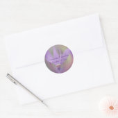 Bleke Paarse Vloerweddenschappen op persoonlijke t Ronde Sticker (Envelop)
