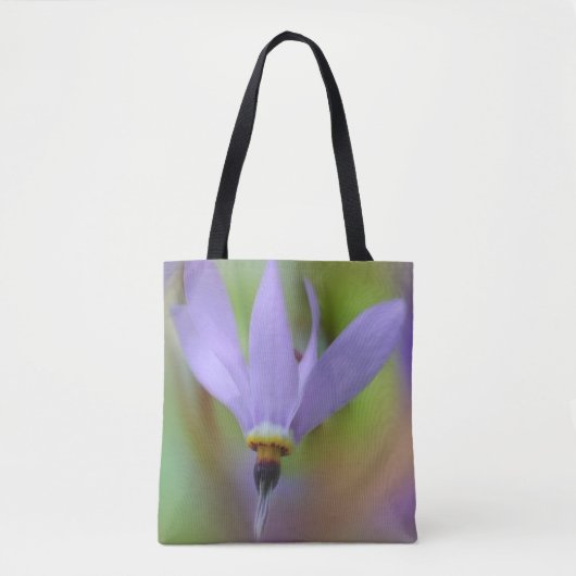 Bleke Paarse wilde bloem Tote Bag (Voorkant)